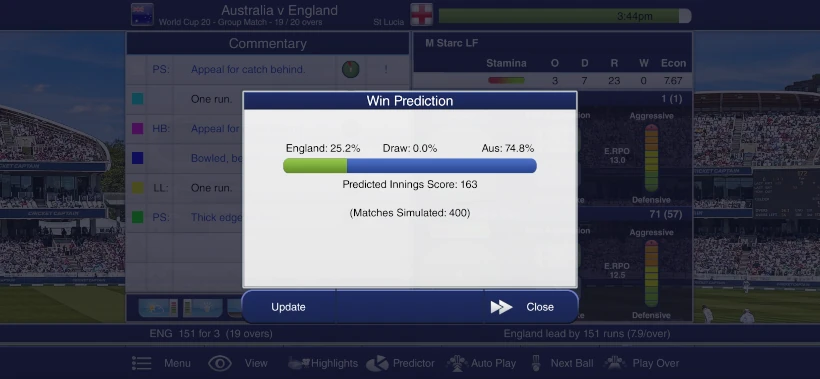 Win prediction